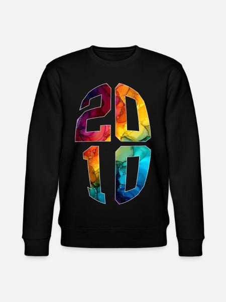16 YEARS OLD 2010 16TH BIRTHDAY - Stanley/Stella CHANGER Unisex Organic Sweatshirt - black