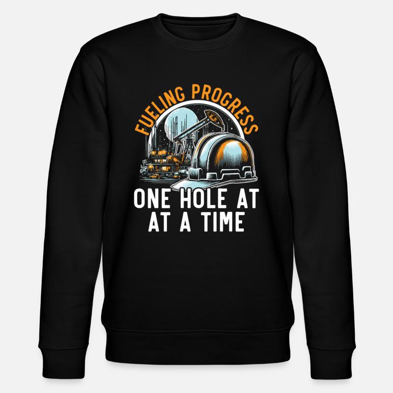 Bohringenieur Beruf Ölbohrinselarbeiter - Stanley/Stella Unisex Bio-Sweatshirt CHANGER  - Schwarz