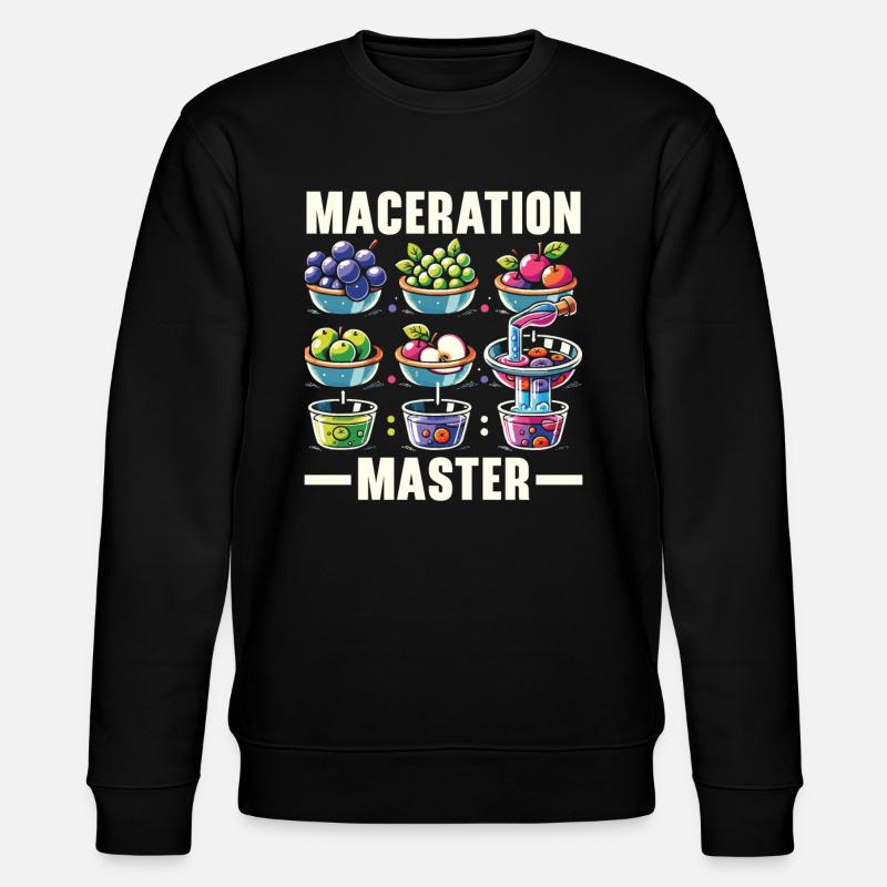 Mazerationsprozess Lebensmittelzubereitung Einweichen - Stanley/Stella Unisex Bio-Sweatshirt CHANGER  - Schwarz