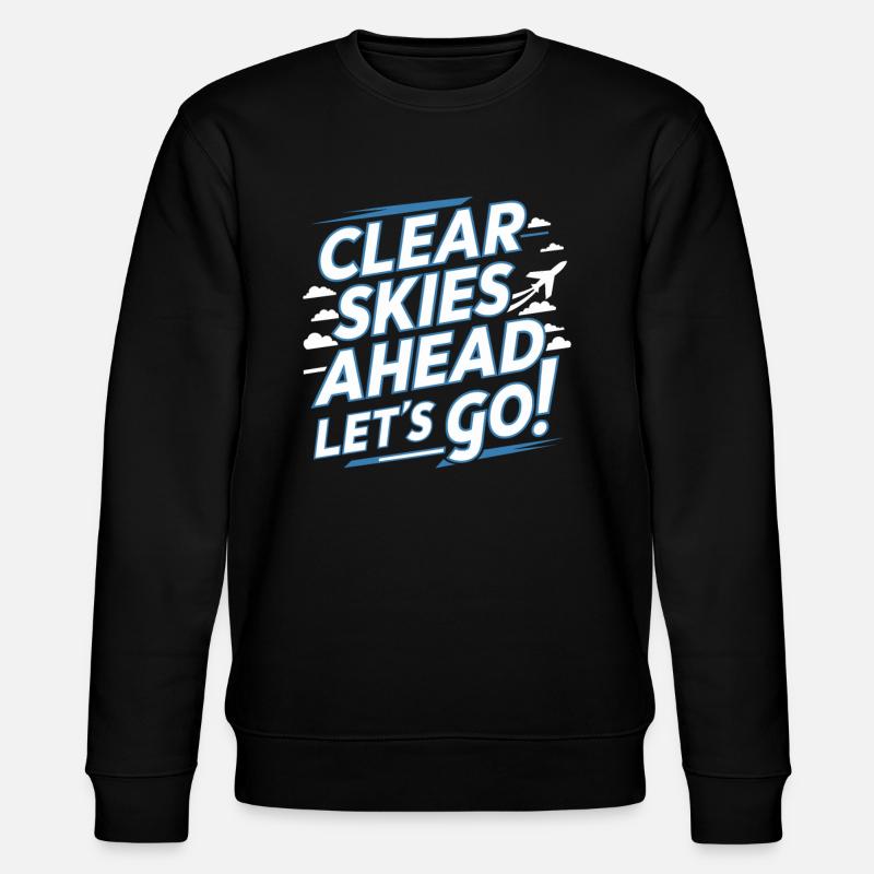 Air Traffic Controller Aircraft Flight Service - Stanley/Stella Unisex Bio-Sweatshirt CHANGER  - Schwarz