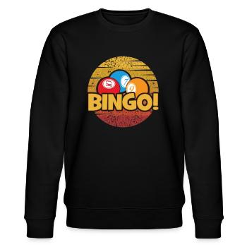 Amateur de bingo professionnel rétro Daubers - Sweat bio CHANGER Stanley/Stella Unisexe - noir - Devant - Nik (191cm) & Marisol (170cm)