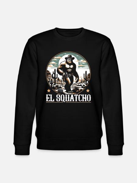 Western Bigfoot Lover Sasquatch Yeti - Stanley/Stella CHANGER Unisex Organic Sweatshirt - black