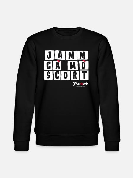 Jamm cà mò scort - Bianco - Felpa ecologica unisex CHANGER di Stanley/Stella - nero