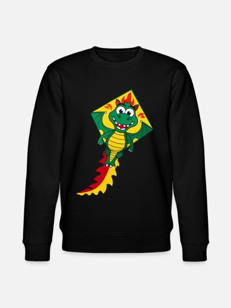 Cute Flying Kite - Stanley/Stella CHANGER Unisex Organic Sweatshirt - black