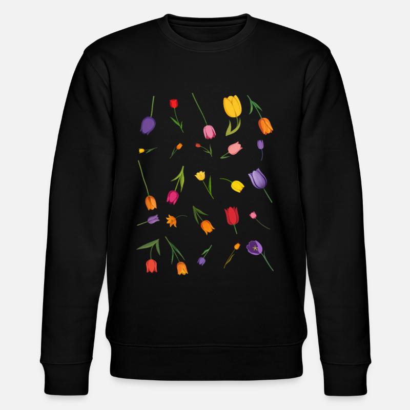 Fleur - Sweat bio CHANGER Stanley/Stella Unisexe - noir