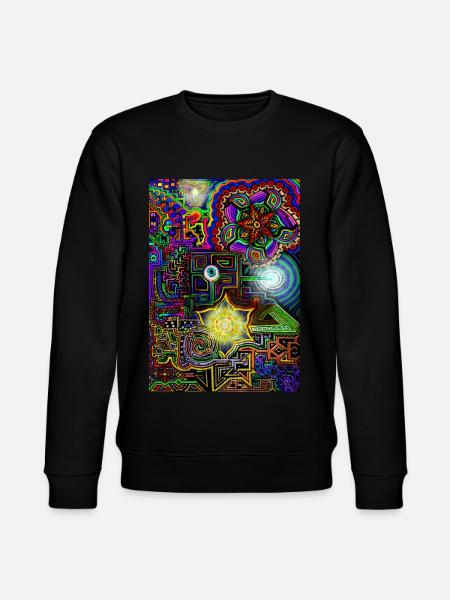 Psychedelic universe - Stanley/Stella CHANGER Unisex Organic Sweatshirt - black