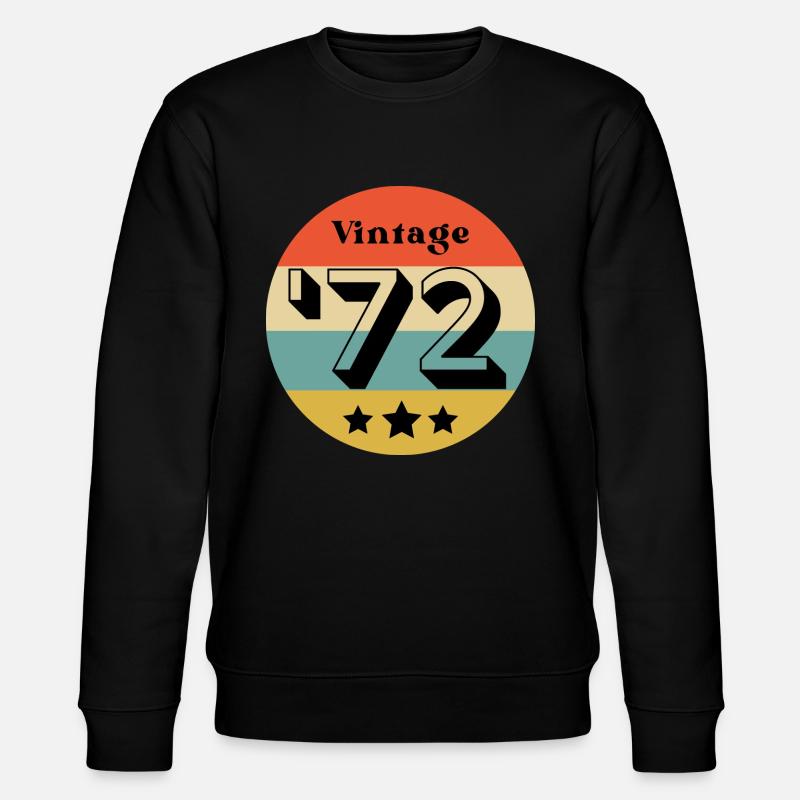 millésime 1972 - Sweat bio CHANGER Stanley/Stella Unisexe - noir