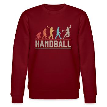 Handball Evolution Handball Player Cadeau - Sweat bio CHANGER Stanley/Stella Unisexe - bordeaux - Devant - Nik (191cm) & Marisol (170cm)