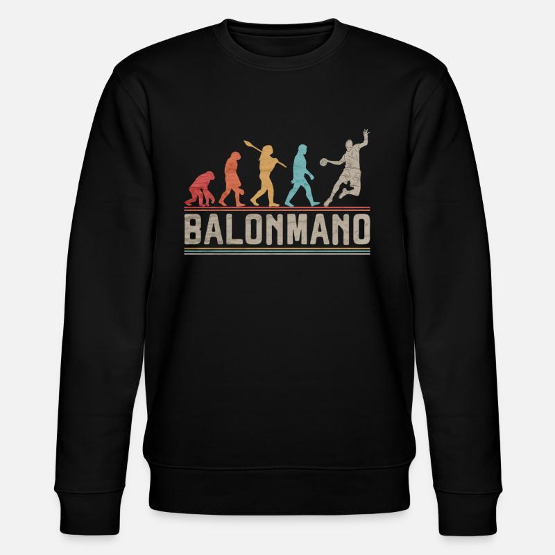 Balonmano Evolution Handballeur - Sweat bio CHANGER Stanley/Stella Unisexe - noir