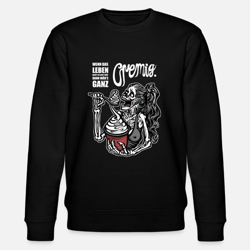 Cremiges Leben - Stanley/Stella Unisex Bio-Sweatshirt CHANGER - Schwarz