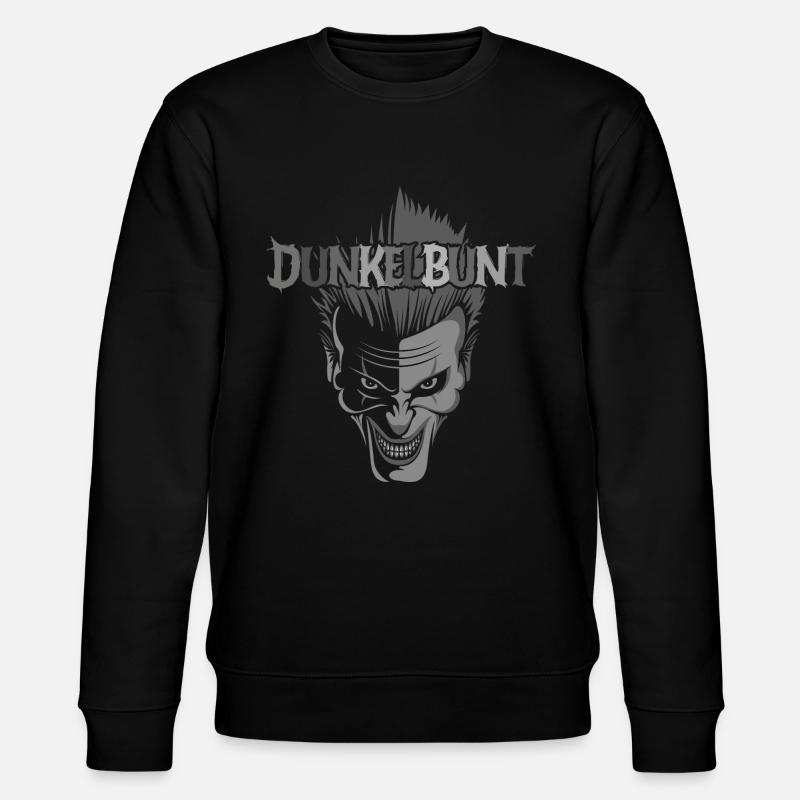 Dunkelbunt - Stanley/Stella Unisex Bio-Sweatshirt CHANGER  - Schwarz