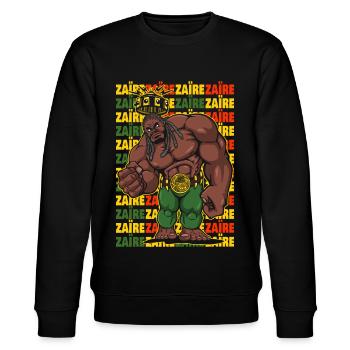 KING ZAÏRE - Sweat bio CHANGER Stanley/Stella Unisexe - noir - Devant - Nik (191cm) & Marisol (170cm)