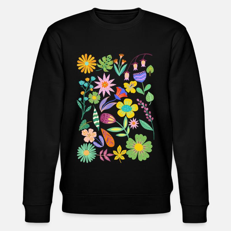 Fleur - Sweat bio CHANGER Stanley/Stella Unisexe - noir