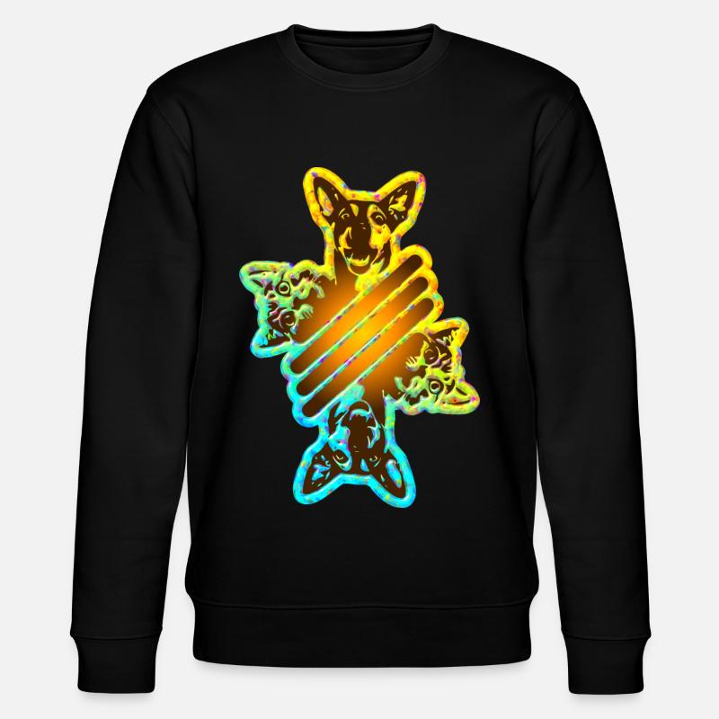 Freunde - Stanley/Stella Unisex Bio-Sweatshirt CHANGER  - Schwarz