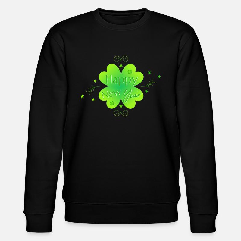 Happy New Year - Stanley/Stella Unisex Bio-Sweatshirt CHANGER  - Schwarz