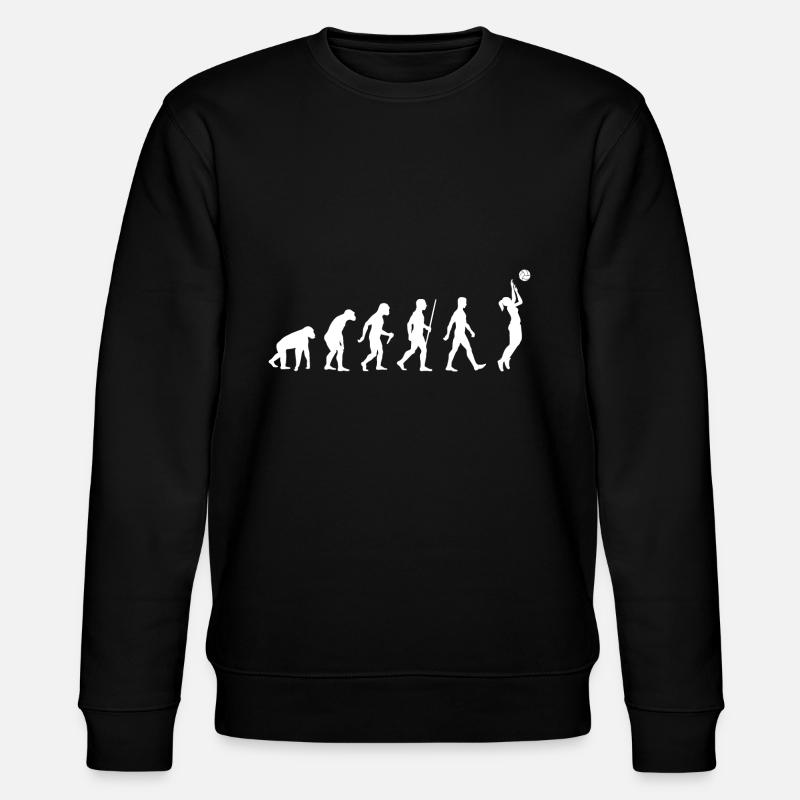 Volleyball Evolution - Stanley/Stella Unisex Bio-Sweatshirt CHANGER  - Schwarz