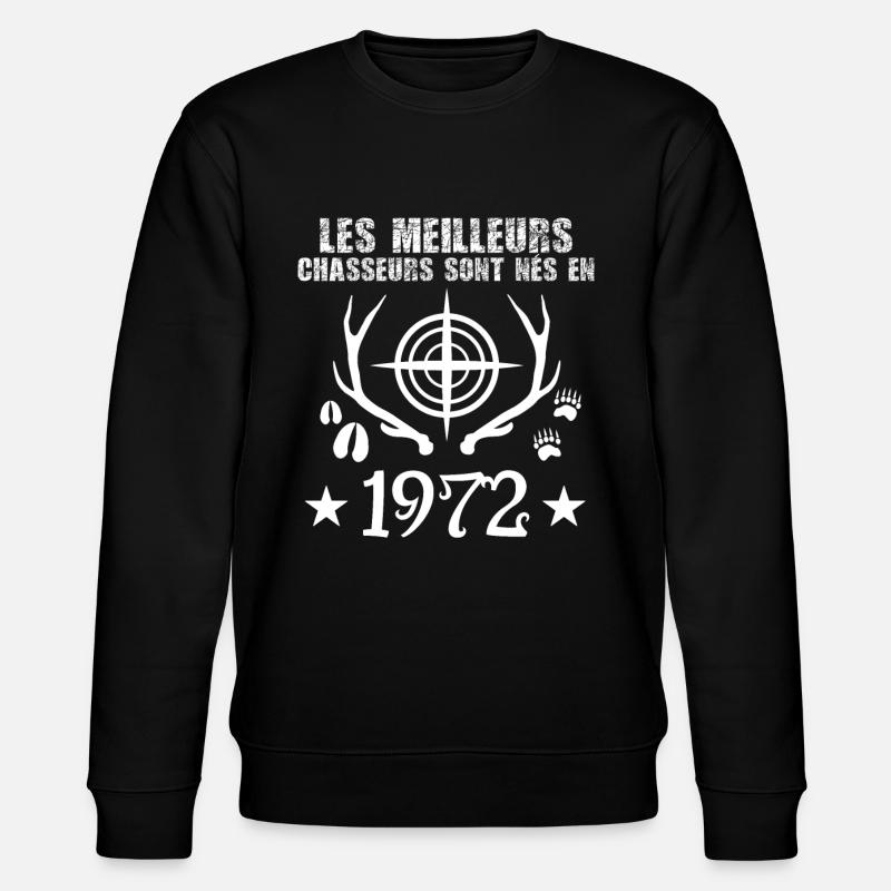 Chasseur | Anniversaire chasseur 1972 - Sweat bio CHANGER Stanley/Stella Unisexe - noir