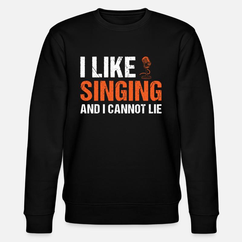 Singer I Like Singing - Stanley/Stella CHANGER Unisex Organic Sweatshirt - black