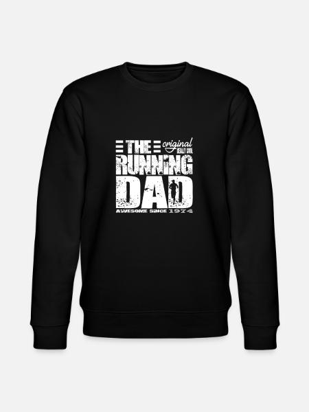 1974 - The Running Dad - Stanley/Stella CHANGER Unisex Organic Sweatshirt - black