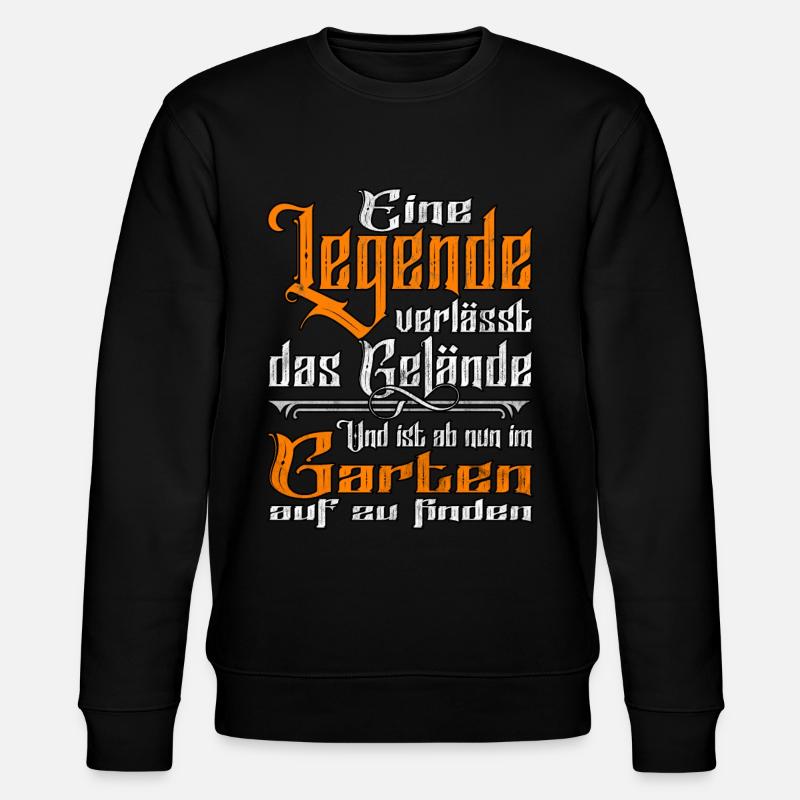 Gärtner in Rente - Stanley/Stella Unisex Bio-Sweatshirt CHANGER  - Schwarz