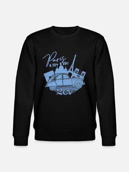 Citroën 2CV Duck Paris - Stanley/Stella økologisk unisex-sweatshirt CHANGER  - sort