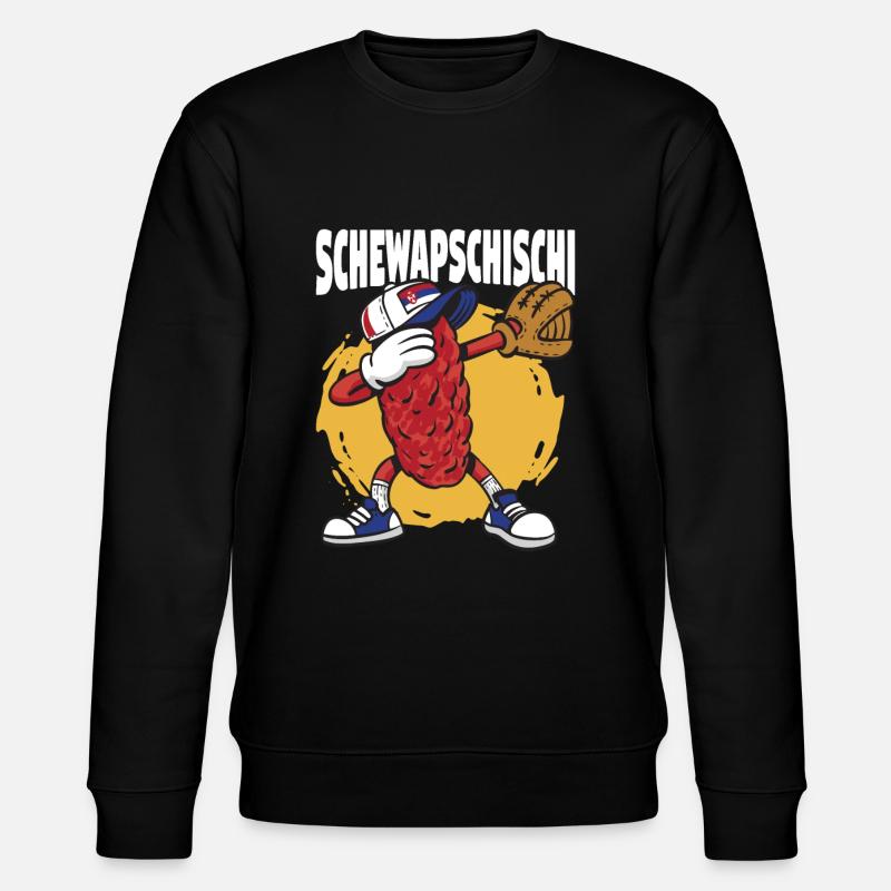 Schewapschischi - Cevapcici Balkanküche Balkan - Stanley/Stella Unisex Bio-Sweatshirt CHANGER  - Schwarz