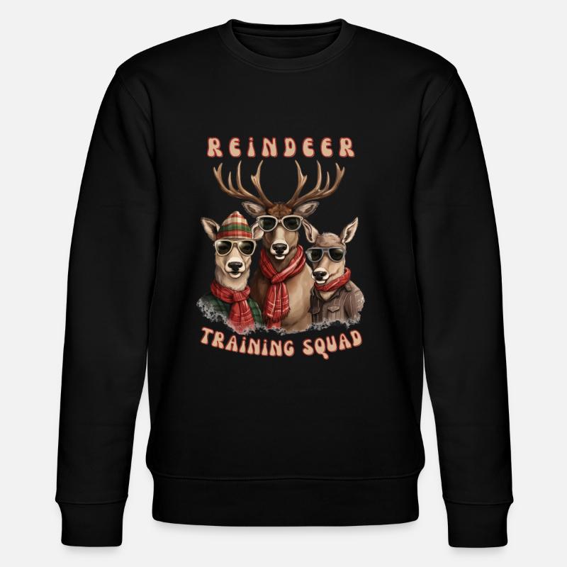 Rentier-Trainingstruppe - Stanley/Stella Unisex Bio-Sweatshirt CHANGER  - Schwarz