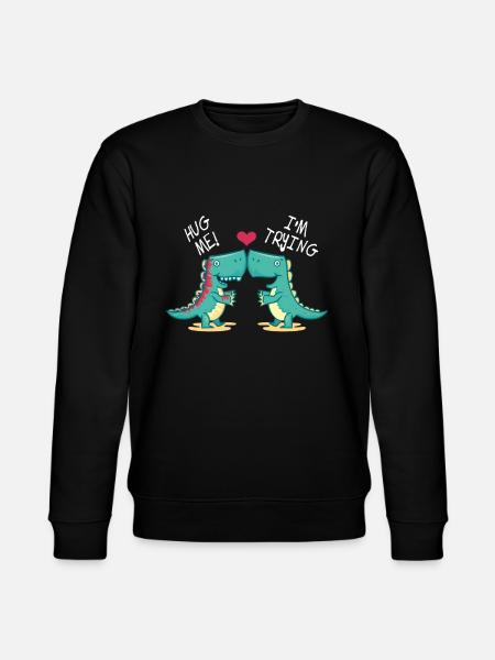 Dino Hug - Stanley/Stella CHANGER Unisex Organic Sweatshirt - black