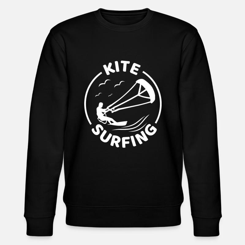 Kite Surfing - Kitesurfen - Stanley/Stella Unisex Bio-Sweatshirt CHANGER  - Schwarz