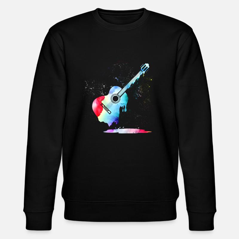 Gitarre - Stanley/Stella Unisex Bio-Sweatshirt CHANGER  - Schwarz