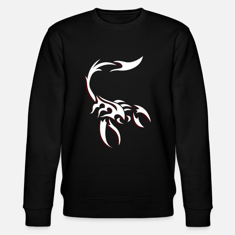 Tribal Skorpion - Stanley/Stella Unisex Bio-Sweatshirt CHANGER  - Schwarz