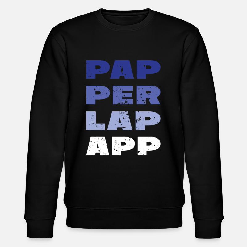 PAP PER LAP APP - Stanley/Stella CHANGER Unisex Organic Sweatshirt - black