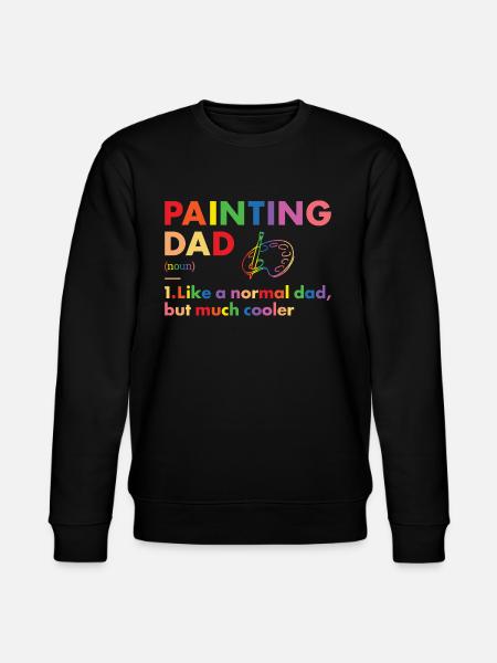 Painter Dad Definition Painting - Stanley/Stella CHANGER Unisex Organic Sweatshirt - black