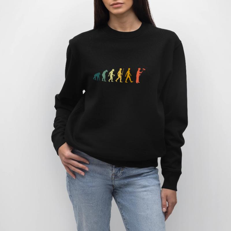 Evolution painters and varnishers development retro Stanley/Stella CHANGER Unisex Organic Sweatshirt