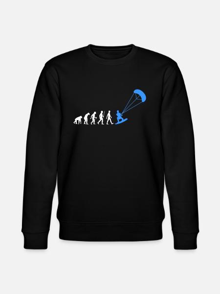 Kitesurfer Evolution Kitesurfing Evolution - Stanley/Stella CHANGER Unisex Organic Sweatshirt - black