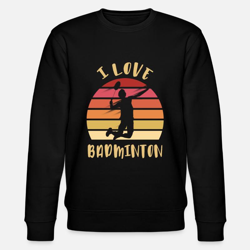 J’adore Badminton Jump Smash - Sweat bio CHANGER Stanley/Stella Unisexe - noir