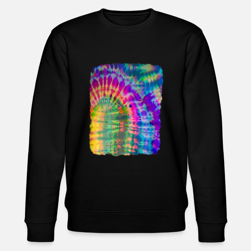 Tie Dye Batik - Stanley/Stella Unisex Bio-Sweatshirt CHANGER  - Schwarz