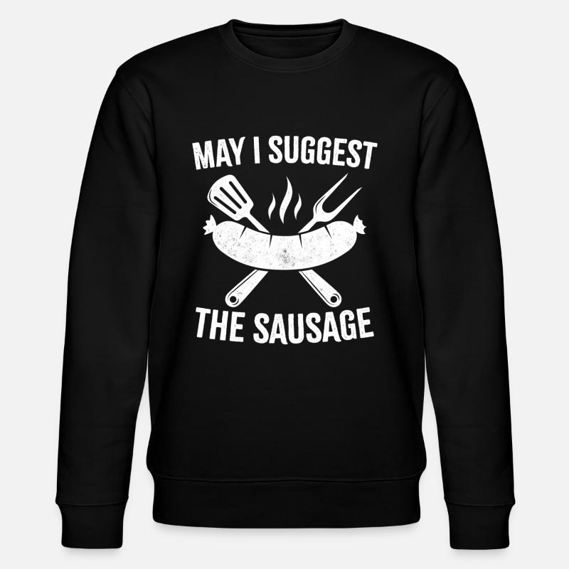 Puis-je suggérer la saucisse - Sweat bio CHANGER Stanley/Stella Unisexe - noir