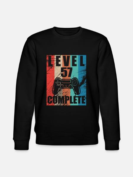 Level 57 complete - Stanley/Stella CHANGER Unisex Organic Sweatshirt - black