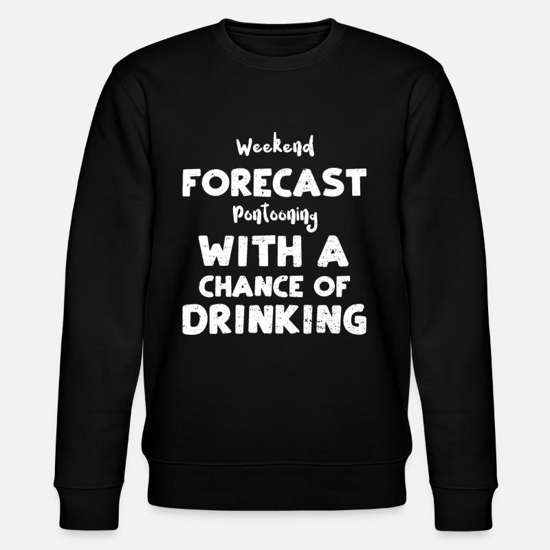 Weekend Forecast Pontooning With... - Stanley/Stella Unisex Bio-Sweatshirt CHANGER - Schwarz