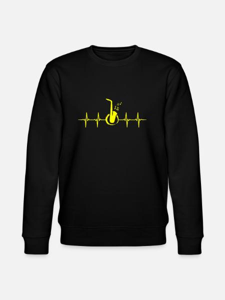 Jazz heartbeat - Stanley/Stella CHANGER Unisex Organic Sweatshirt - black