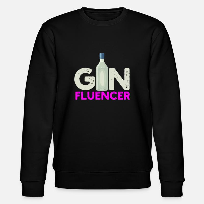 Gin Fluencer - Stanley/Stella CHANGER Unisex Organic Sweatshirt - black
