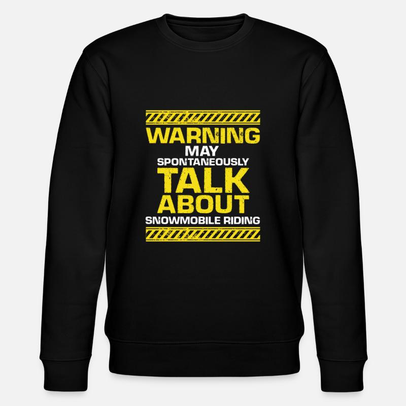 Snowmobiler and snowmobile design - Stanley/Stella CHANGER Unisex Organic Sweatshirt - black