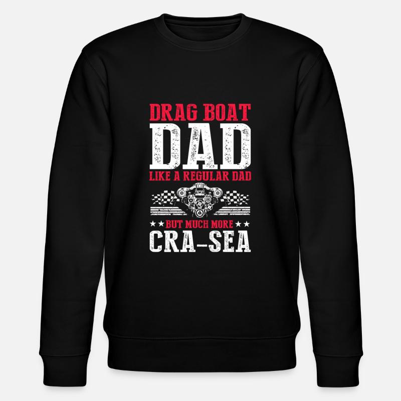 Drag Boot Design für Rennbootfahrer - Stanley/Stella Unisex Bio-Sweatshirt CHANGER  - Schwarz