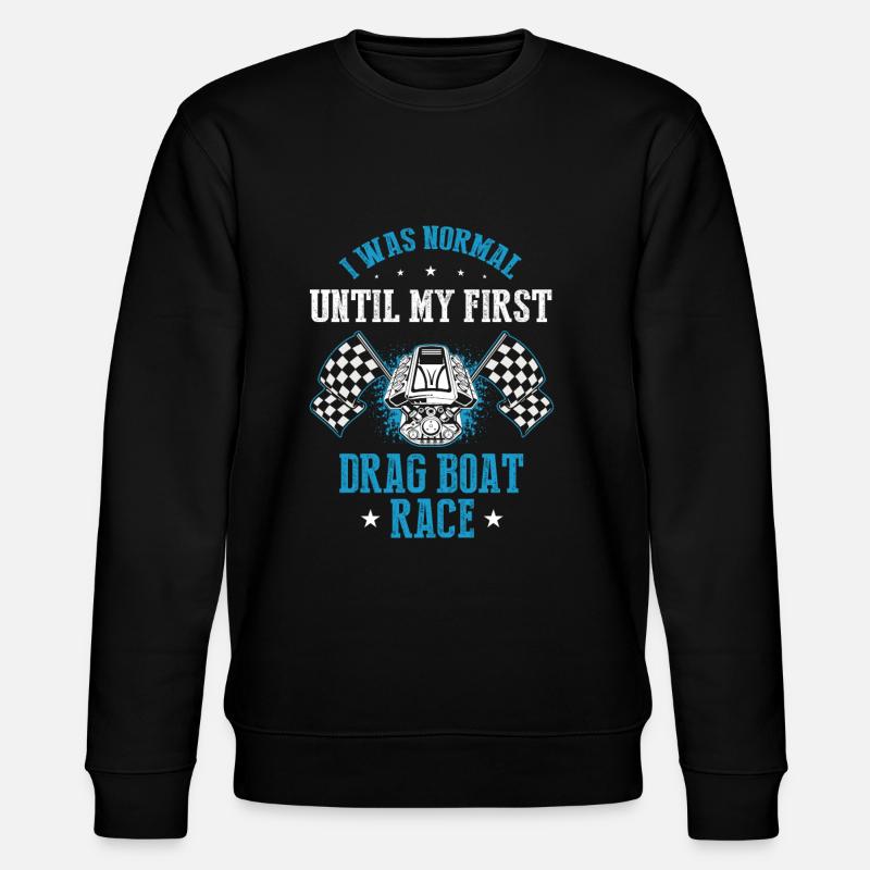 Drag Boot Design für Rennbootfahrer - Stanley/Stella Unisex Bio-Sweatshirt CHANGER  - Schwarz