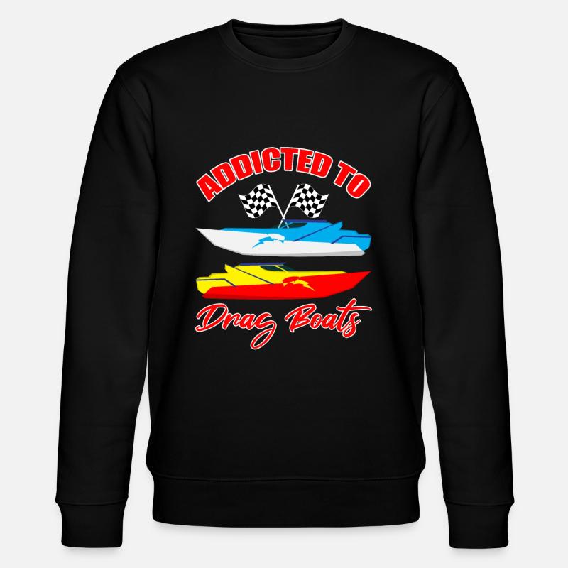 Drag Boot Design für Rennbootfahrer - Stanley/Stella Unisex Bio-Sweatshirt CHANGER  - Schwarz