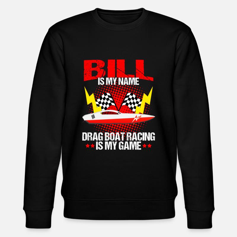 Drag Boot Design für Rennbootfahrer - Stanley/Stella Unisex Bio-Sweatshirt CHANGER  - Schwarz