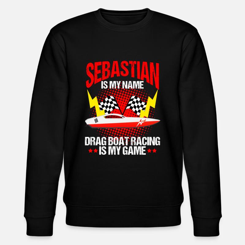 Schnellboot-Rennen Design for Rennbootfahrer - Stanley/Stella Unisex Bio-Sweatshirt CHANGER - Schwarz