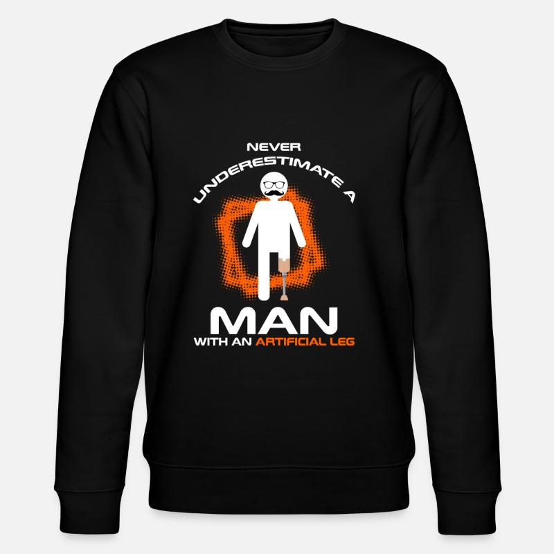 Beinprothesendesign und Beinprothesen - Stanley/Stella Unisex Bio-Sweatshirt CHANGER  - Schwarz