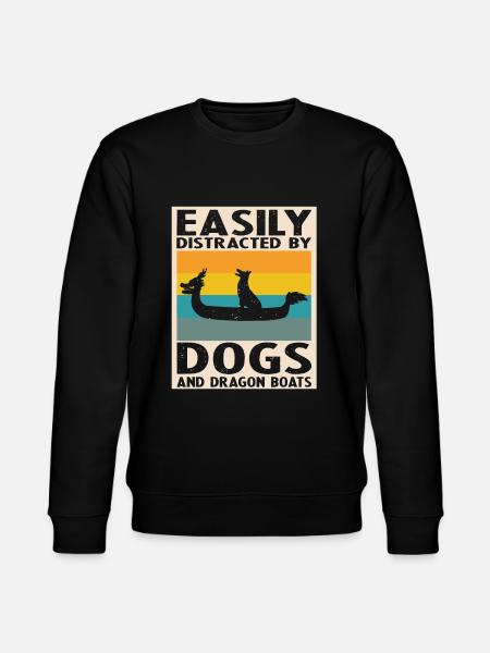 Drachenboot und Drachenboot Crew - Stanley/Stella Unisex Bio-Sweatshirt CHANGER - Schwarz